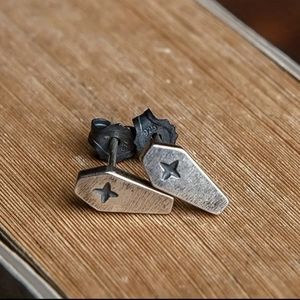 Vintage Coffin Style Stud Earrings